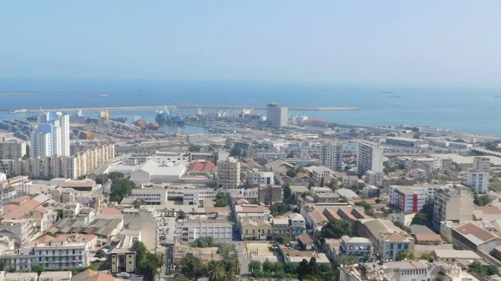 Ville, paysage urbain, Algérie, mer