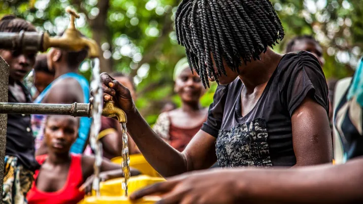 distribución de agua potable, Kinshasa