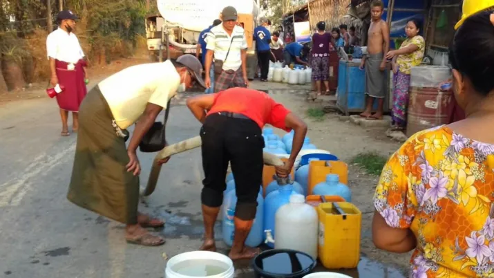 Myanmar water in times of deprivation