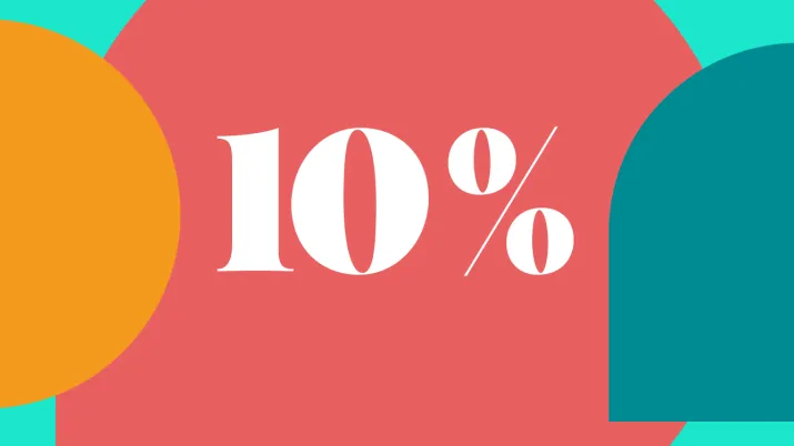 10 pour cent 