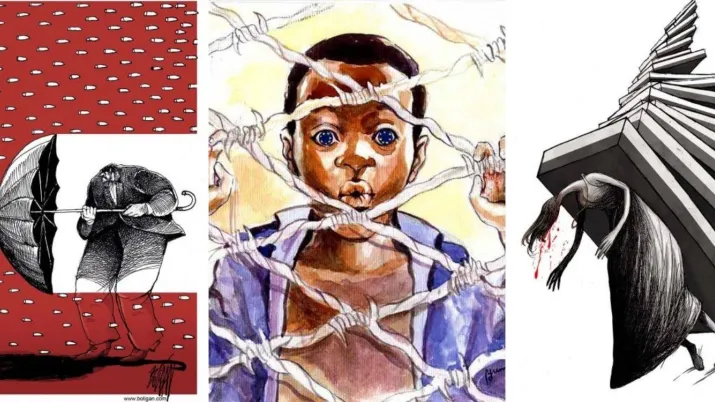 Cartooning for Peace promeut la liberté d’expression, les droits de l’Homme et le respect mutuel entre des populations de différentes cultures ou croyances.