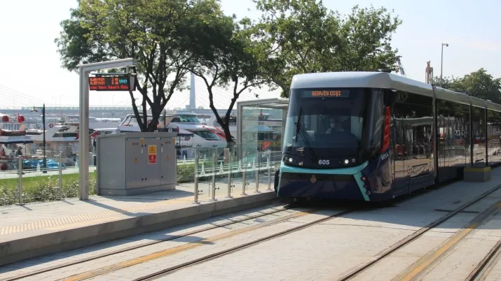 Tramway à Haliç (Istanbul)