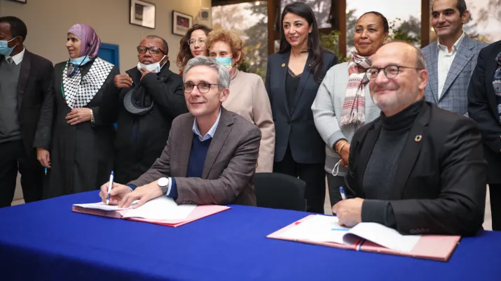 Signature entre le Département de la Seine-Saint-Denis et l'AFD, de la convention de lutte contre les violences faites aux femmes