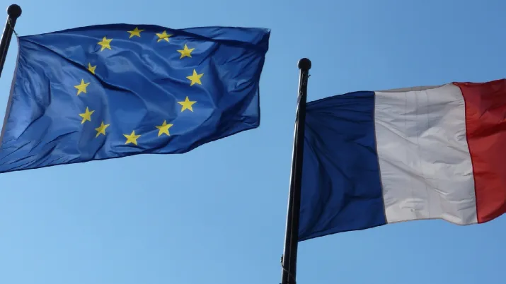 Drapeau Europe Union européenne France français européen