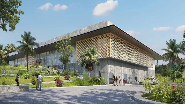 encourager la pratique sportive et favoriser une meilleure inclusion sociale, la ville des Trois-Ilets a décidé de réaliser un équipement multi-activités, ouvrage sportif couvert situé sur le front de mer