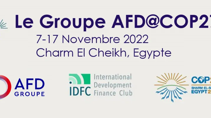 Le programme du groupe AFD à la COP27