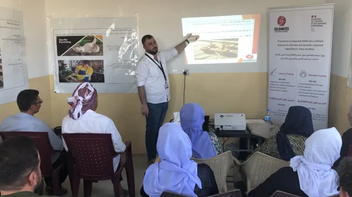 L'AFD accompagne l'ONG solidarités international qui soutient des initiatives de la société civile et institutions publiques luttant pour une meilleure gestion de la ressource en eau en Irak