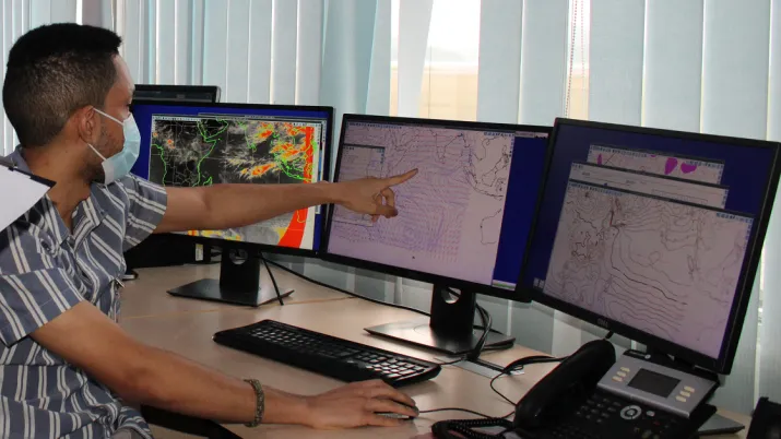 ordinateurs prédictions météorologiques océan indien