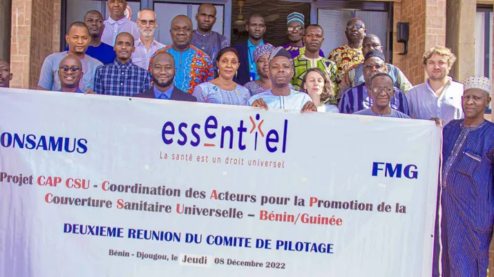 Ce projet s’inscrit dans la poursuite du développement de la Couverture santé universelle au Bénin et en Guinée.