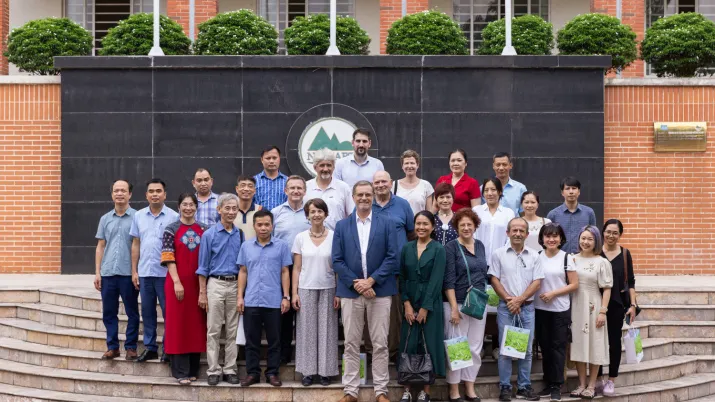 Marie-Hélène Loison en visite au Vietnam