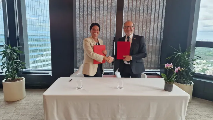 Sabrina Soussan, Présidente Directrice Générale de SUEZ et Rémy Rioux, Directeur Général du groupe AFD