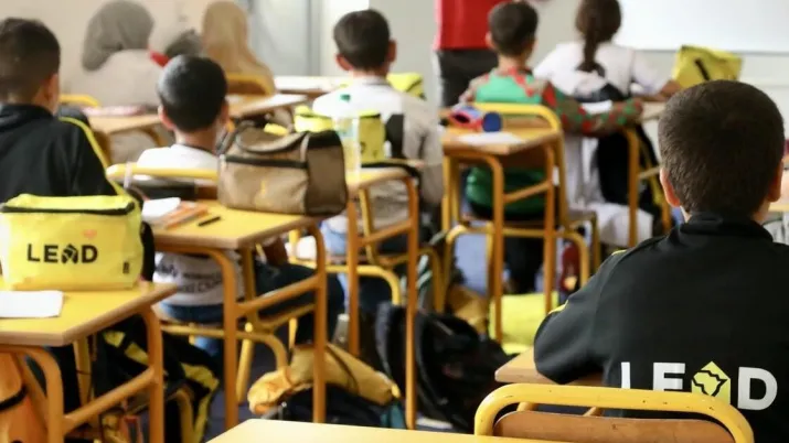 Children studying as part of the LEAD program