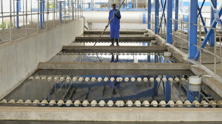 Clean-up at Gaba station, Uganda
