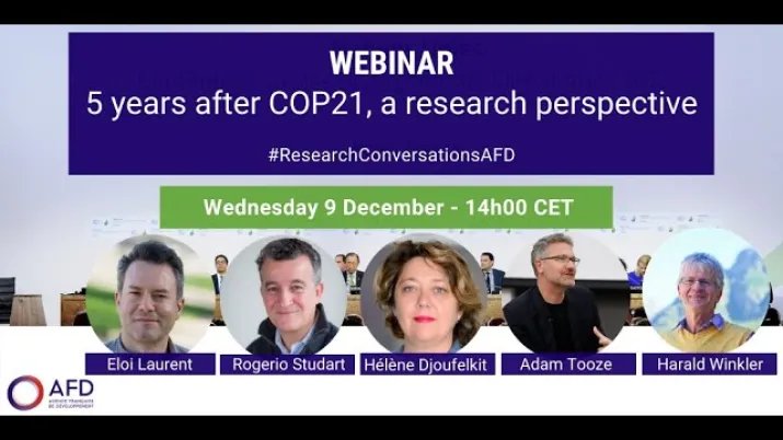 5 years after COP 21, a research perspective - 9 décembre 2020
