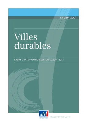 Cadre d'intervention : villes durables