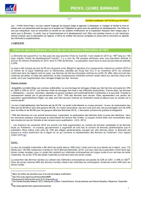 Profil Genre Asie couverture