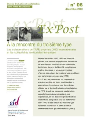 À la rencontre du troisième type. Les collaborations de l’AFD avec les ONG internationales et les collectivités territoriales françaises
