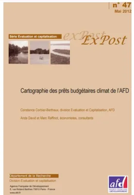 Cartographie des prêts budgétaires climat de l’AFD