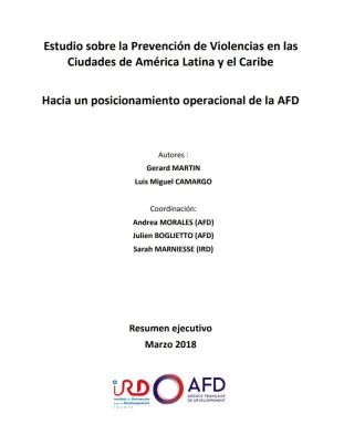 Estudio sobre la Prevención de Violencias en las Ciudades de América Latina y el Caribe