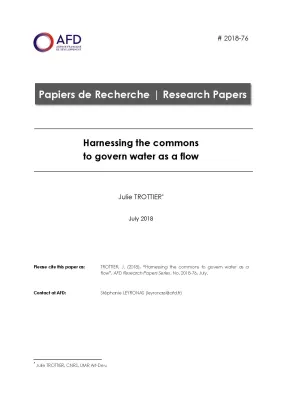Harnessing the commons to govern water as a flow-Trottier-couv