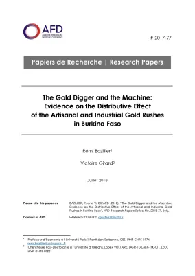 The Gold Digger and the Machine in Burkina Faso-Bazillier-Girard_couv