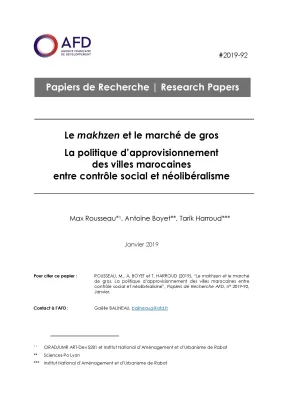 Makhzen et marché de gros au Maroc_couv