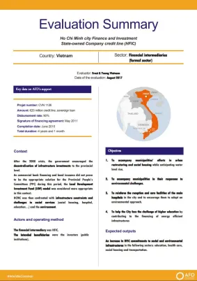 Evaluation Summary - Ho Chi Minh city Finance and Investment State-owned Company credit line (HFIC)