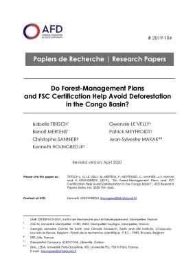 PR 104_Deforestation in the Congo Basin_couv