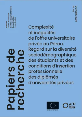 Etude sur les complexité et inégalités de l'offre universitaire privée au Pérou
