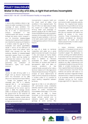 AFD Policy Dialogues - EU-AFD Research Facility on Inequalities