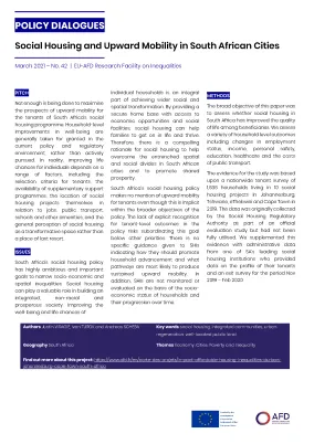 AFD Policy Dialogues - EU-AFD Research Facility on Inequalities