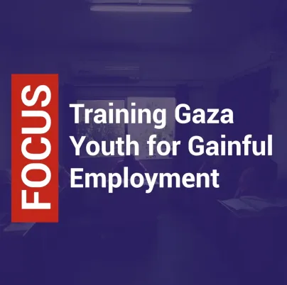 Training Gaza Youth for Gainful Employment