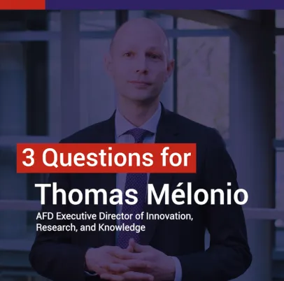 Thomas Mélonio : “we believe in the role that science and research play in development”