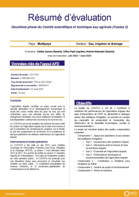 Comité scientifique et technique eau agricole (Costea2)