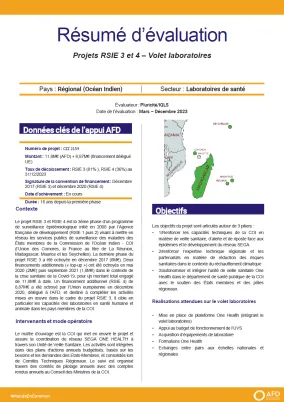 Projets RSIE 3 et 4 Volet laboratoires