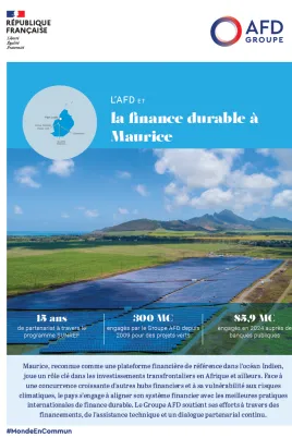 finance durable Maurice groupe AFD
