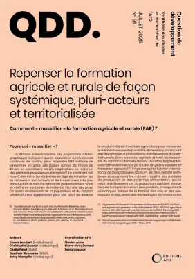 QDD 91 : Comment « massifier » la formation agricole et rurale ?