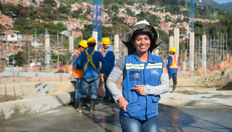 Colombie Femme chantier