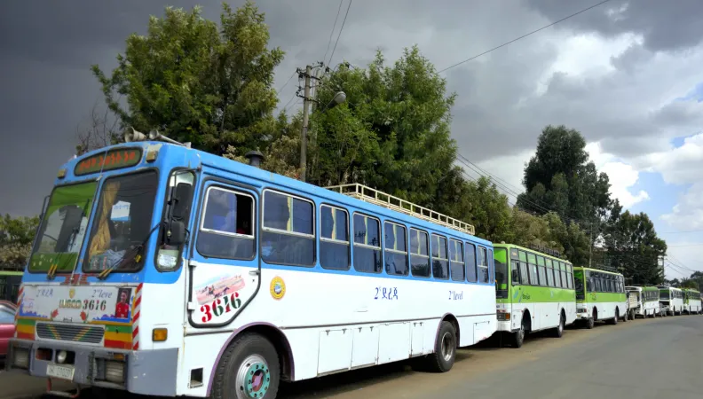 First Bus Rapid Transit lane in Addis Ababa / Didier Gentilhomme AFD