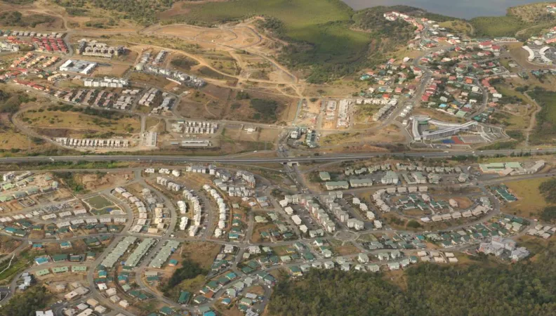 Urbanisation, ville, Dumbéa sur mer, Nouvelle-Calédonie