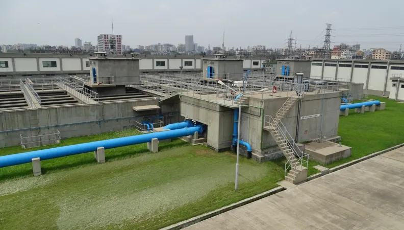 Station potabilisation, eau potable, Gandharbpur, Bangladesh