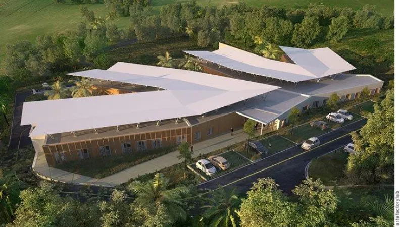 Construction du nouvel hôpital de Saint-Joseph