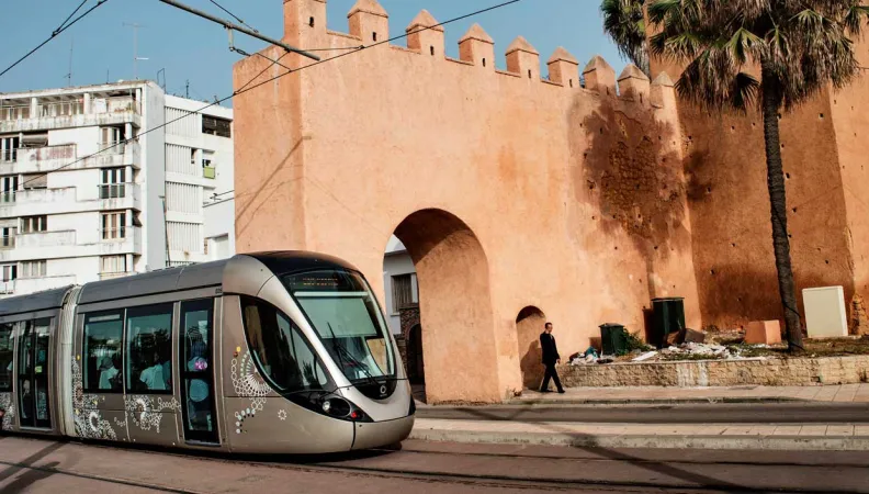 tramway Rabat-Salé, Maroc, transport