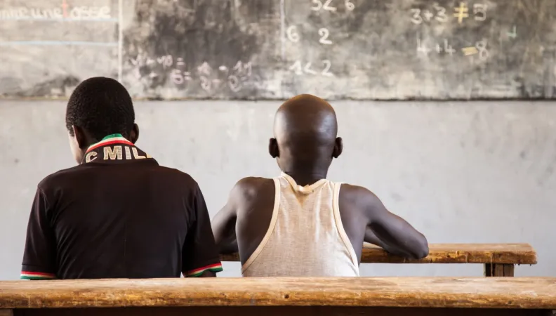 Des écoliers en Guinée 