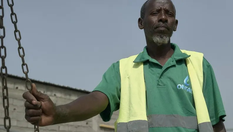 Un travailleur de l'ONEAD / Yonass Tadesse pour l'AFD