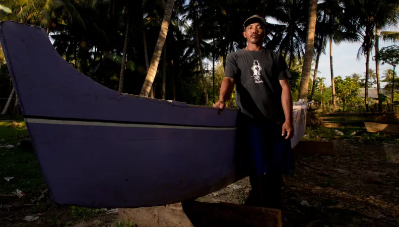 Pêcheur à Palu, en Indonésie © Dianthus Saputra/ AFD