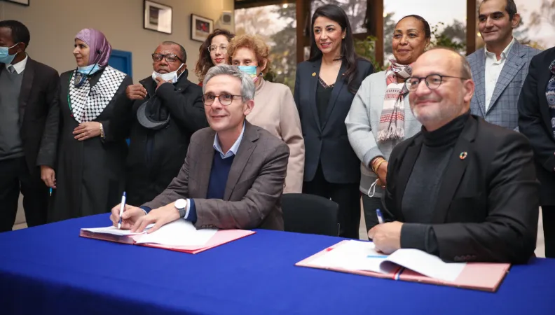 Signature entre le Département de la Seine-Saint-Denis et l'AFD, de la convention de lutte contre les violences faites aux femmes