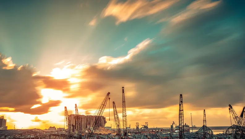 Liban, port de Beyrouth