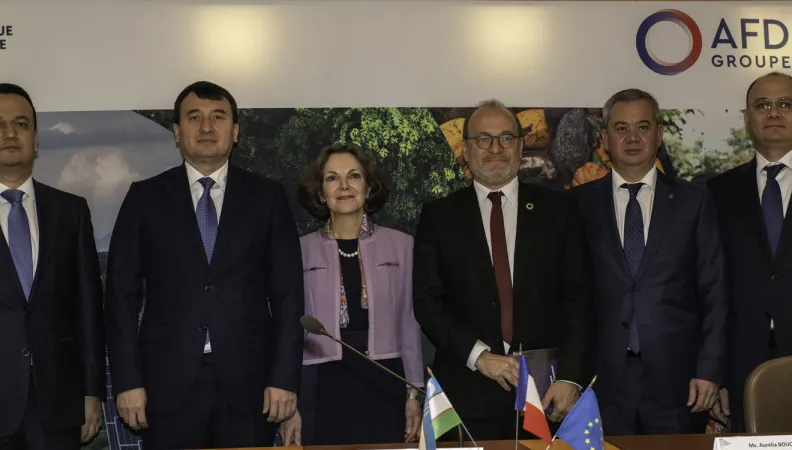 Ouzbékistan : l'AFD et la Sanoat Qurilish Bank signent un accord pour encourager des investissements en faveur du climat
