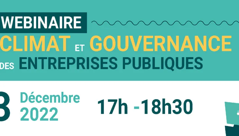 Climat et gouvernance: quels enjeux et opportunités pour les entreprises publiques ?